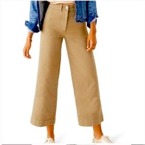 Madewell Women's Emmett Wide Leg Crop High Rise Pants 31